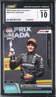 Kimi Antonelli, Topps, Now Formula 1, #045, CGC 10