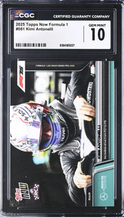 Kimi Antonelli, Topps, Now Formula 1, #081, CGC 10