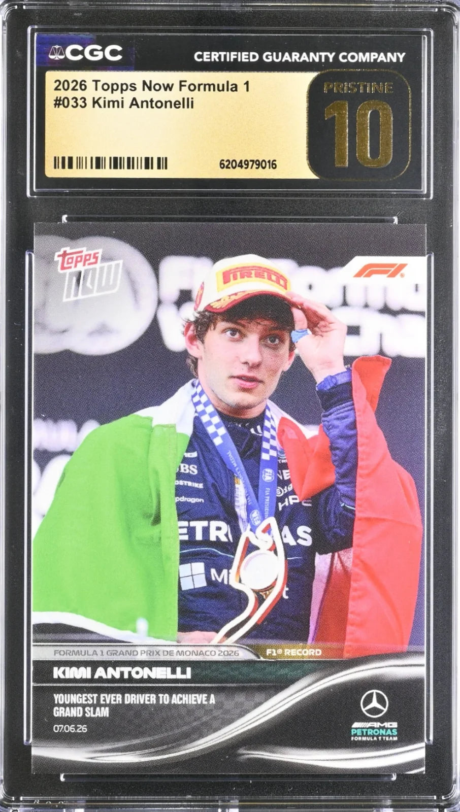 Kimi Antonelli, Topps, Now Formula 1, #033, PRISTINE 10