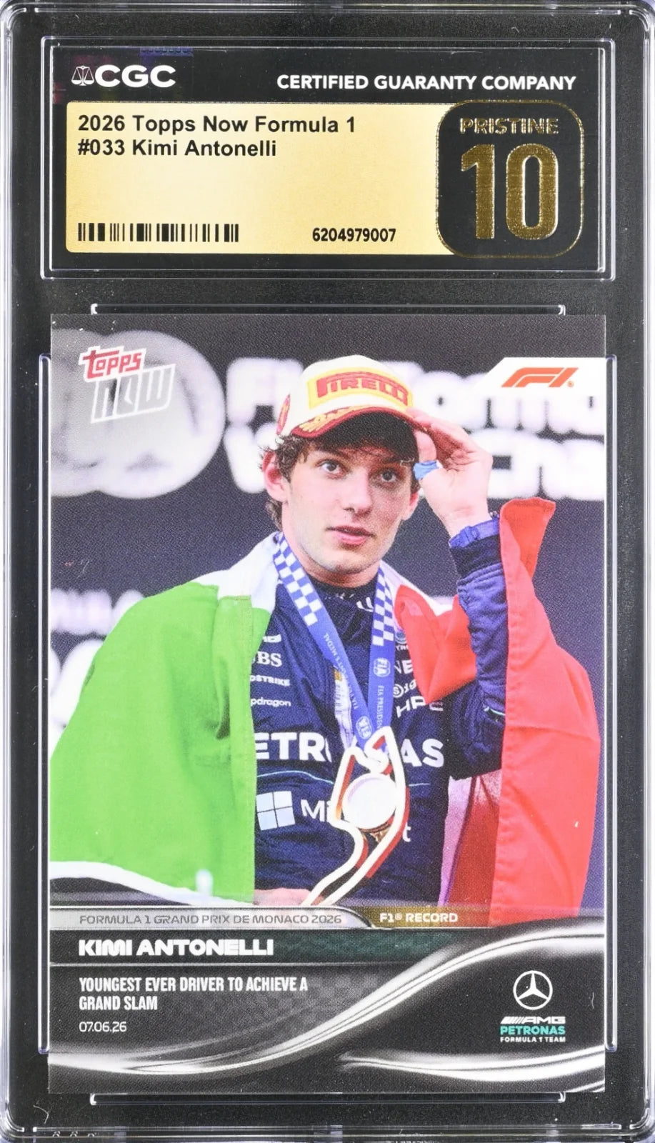 Kimi Antonelli, Topps, Now Formula 1, #033, PRISTINE 10