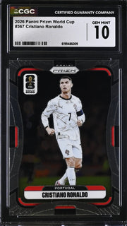 Cristiano Ronaldo,  Panini, Prizm World Cup, #367, CGC 10