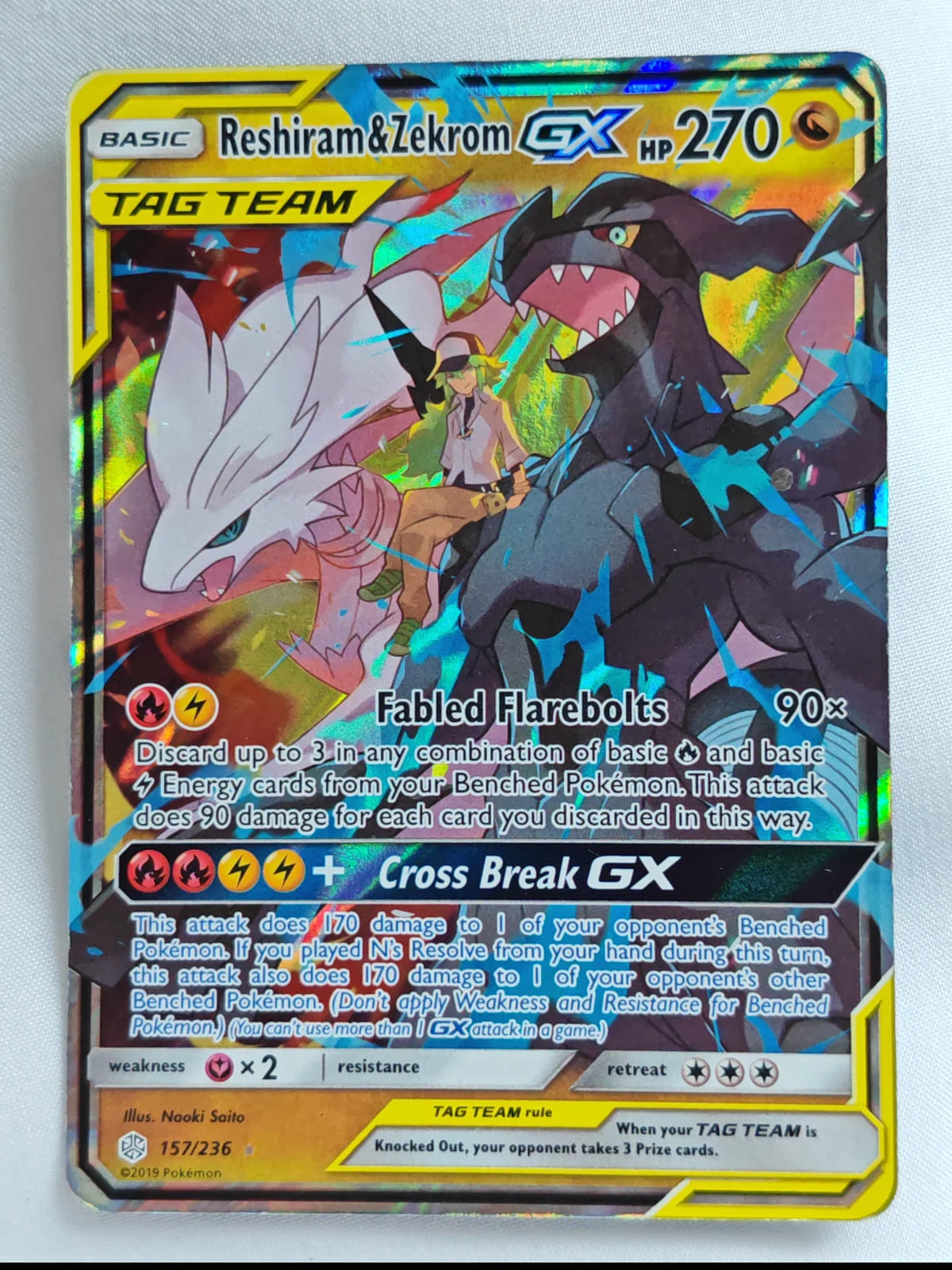 Reshiram & Zekrom GX 157/236 (Cosmic Eclipse)