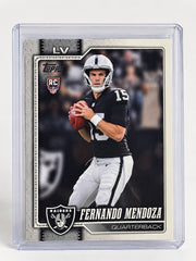 2026 Topps Football Fernando Mendoza #301 Rookie Card RC Las Vegas Raiders