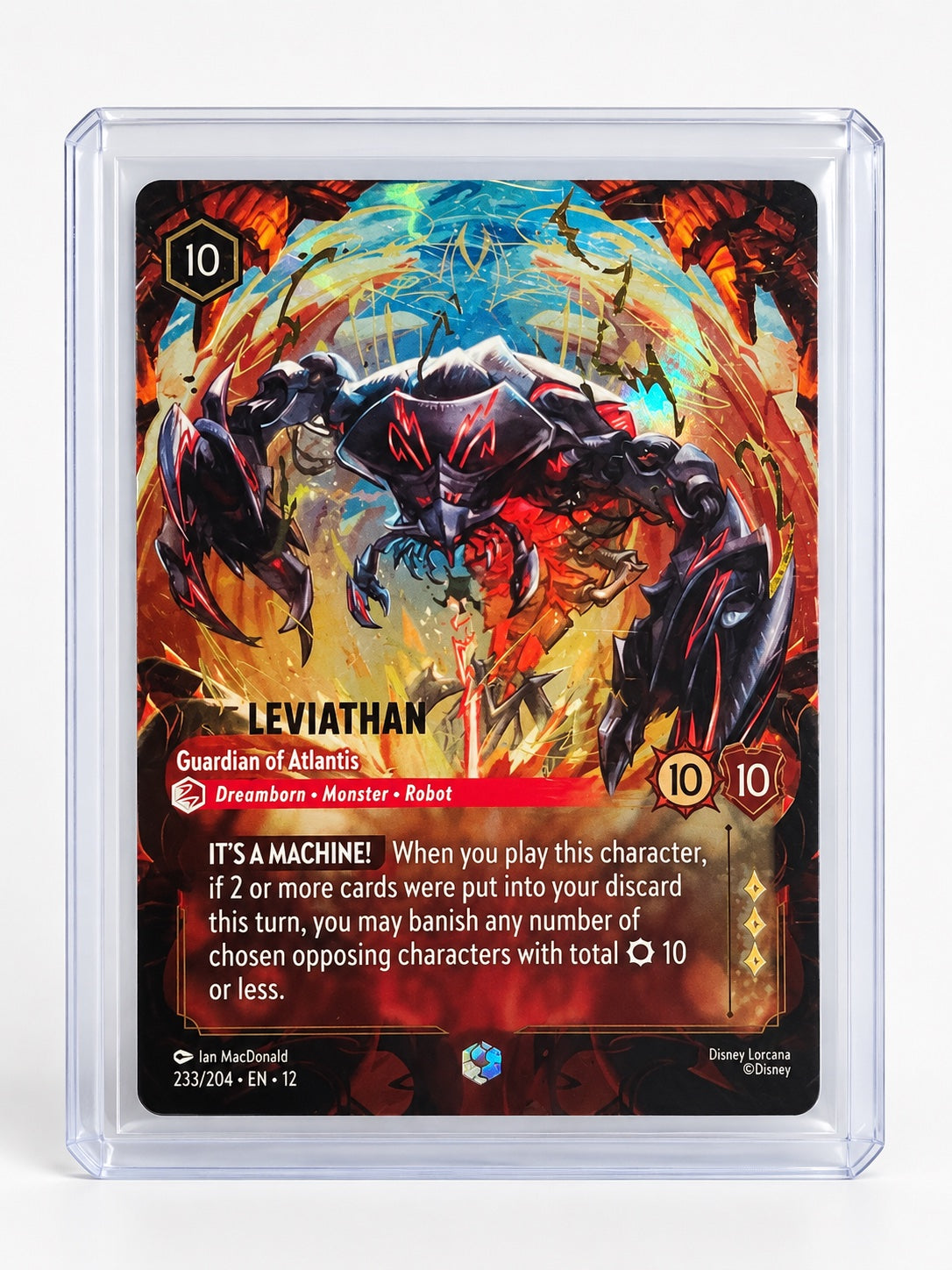 Disney Lorcana Leviathan – Guardian of Atlantis 233/204 Enchanted Rare Foil