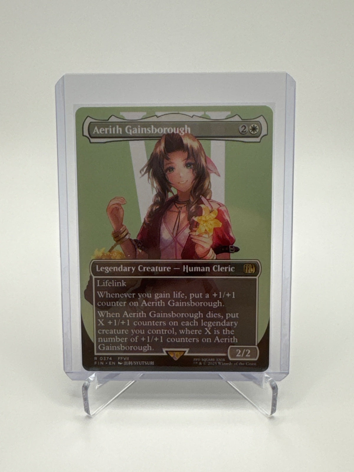 Aerith Gainsborough (Borderless) 374 · Normal (Universes Beyond: FINAL FANTASY)