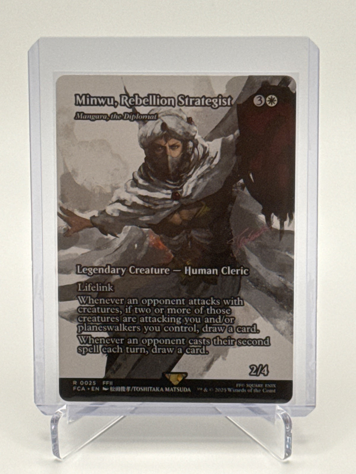Minwu, Rebellion Strategist - Mangara, the Diplomat (Showcase) 25 · Normal (Universes Beyond: FINAL FANTASY: Through the Ages)
