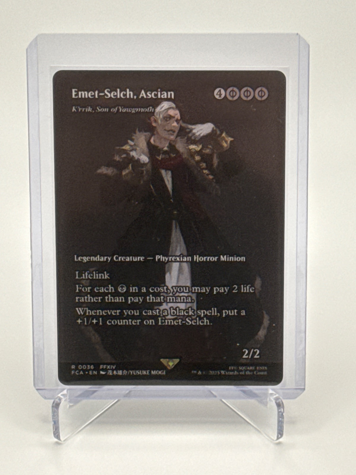 Emet-Selch, Ascian - K'rrik, Son of Yawgmoth (Showcase) 36 · Normal (Universes Beyond: FINAL FANTASY: Through the Ages)