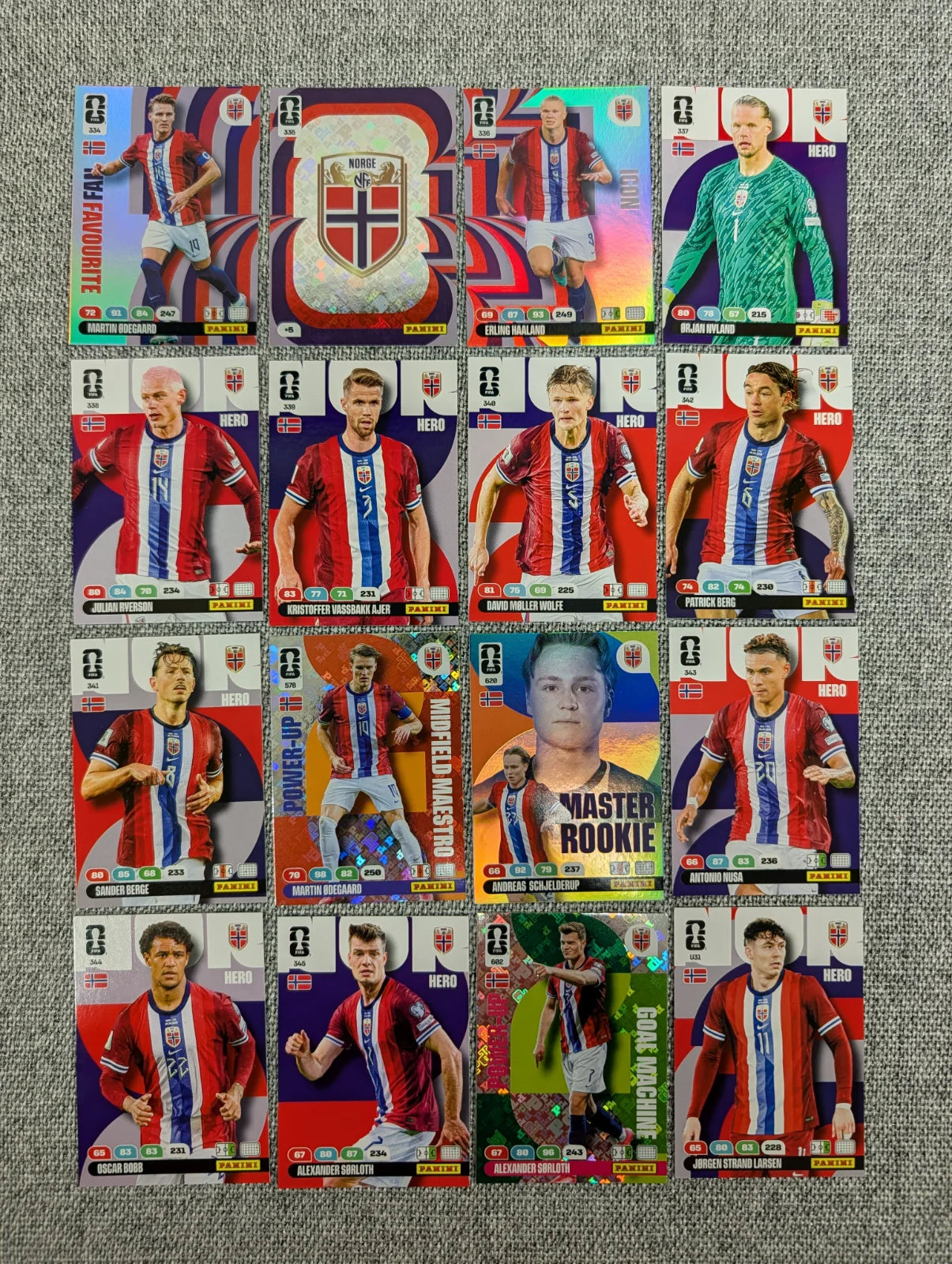 Norway - Full Set - Panini Adrenalyn XL World Cup 2026