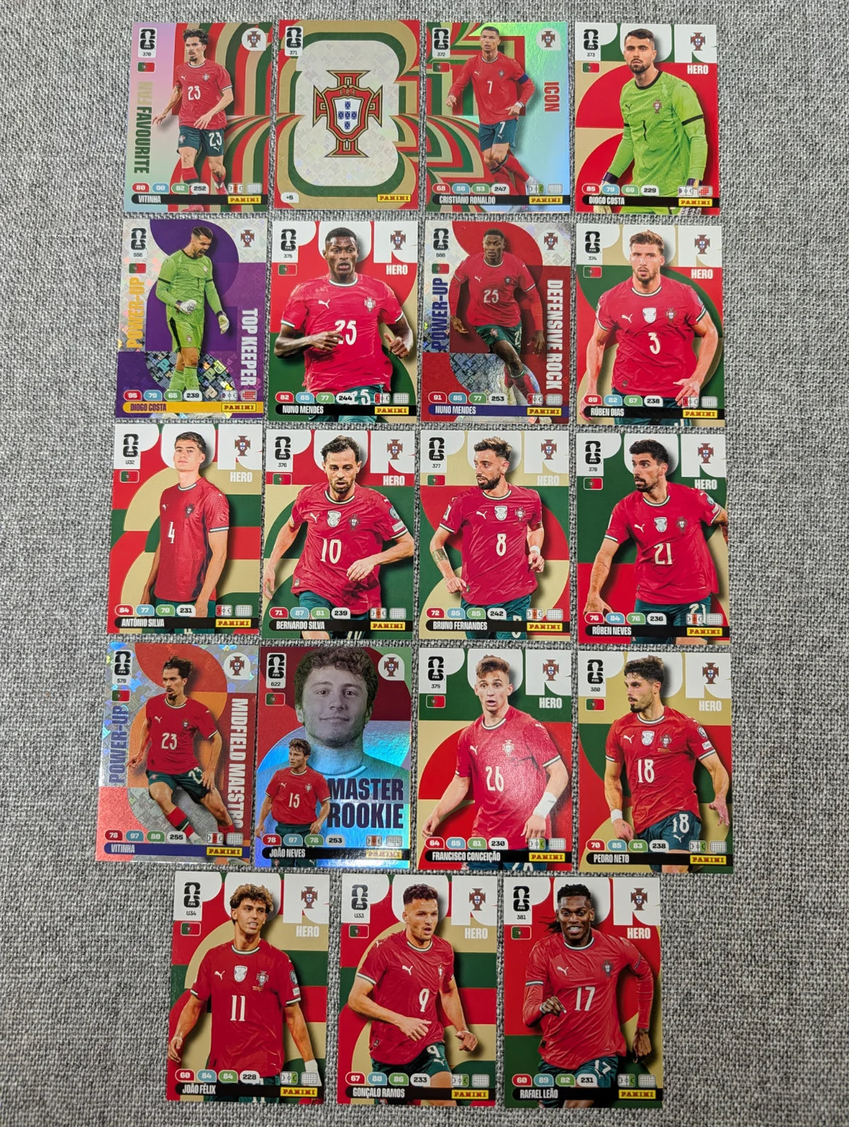 Portugal - Full Set - Panini Adrenalyn XL World Cup 2026