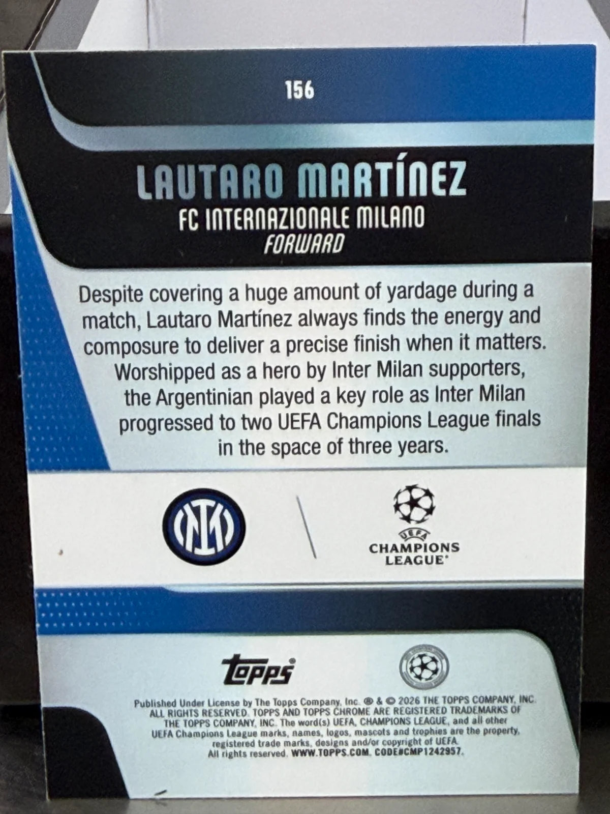 Laurato Martinez UEFA Champions league