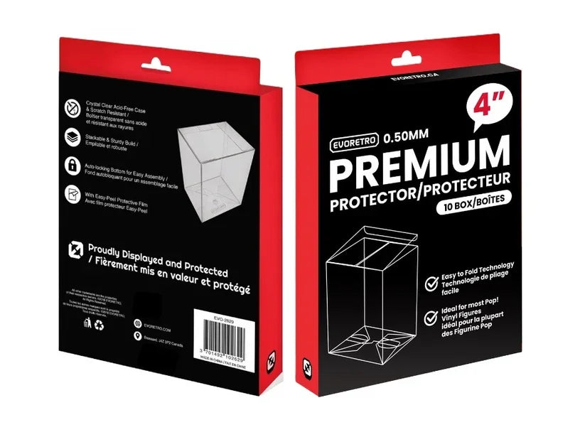 EVORETRO Premium Funko Pop Plastic Protector for 4 Inch - Pack of 10