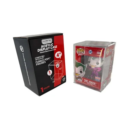 EVORETRO Acrylic Case Display for Standard size 4" Funko Pop with Magnet