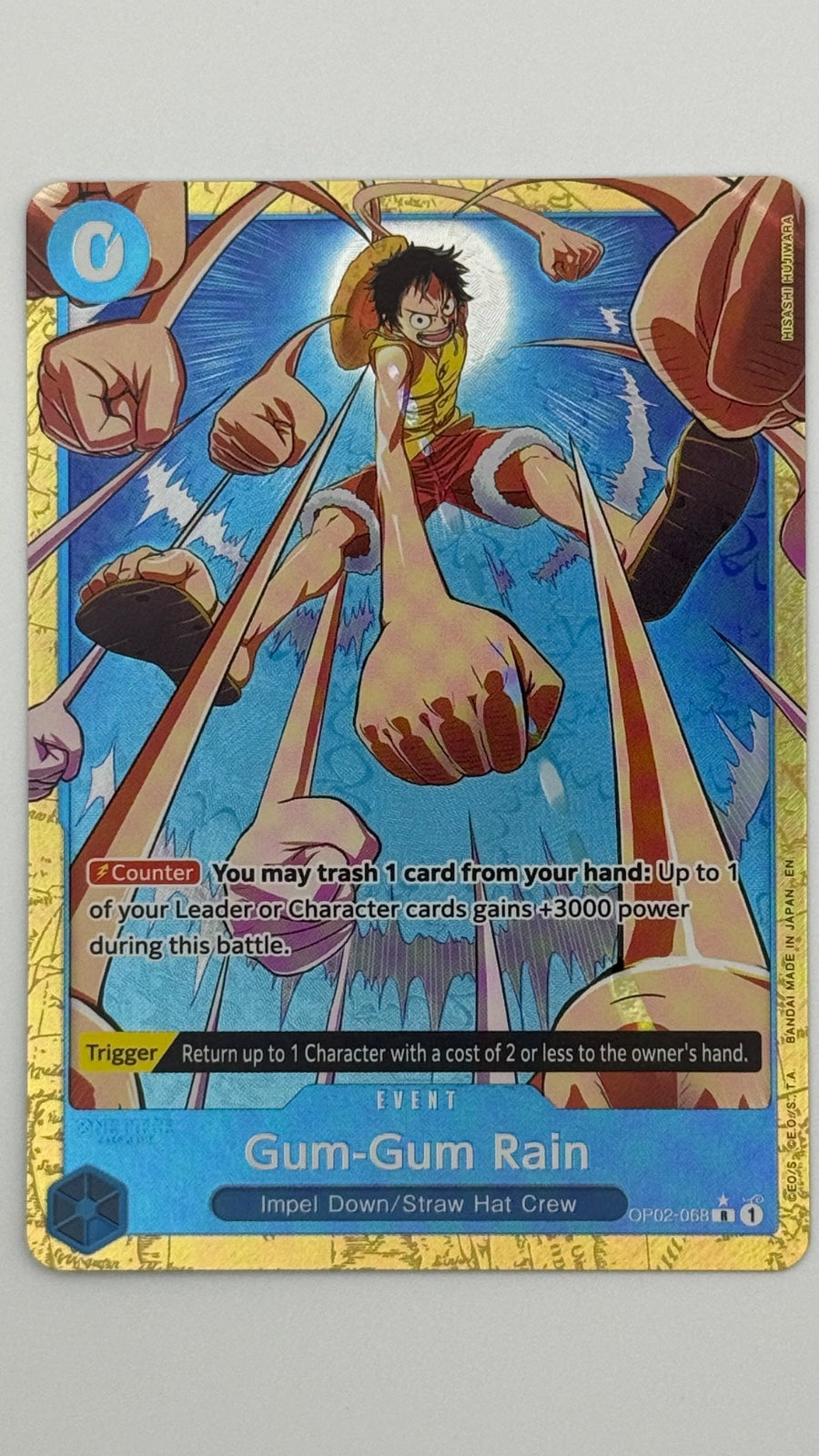 Gum-Gum Rain (Alternate Art) OP02-068 (Premium Booster -The Best- Vol. 2)