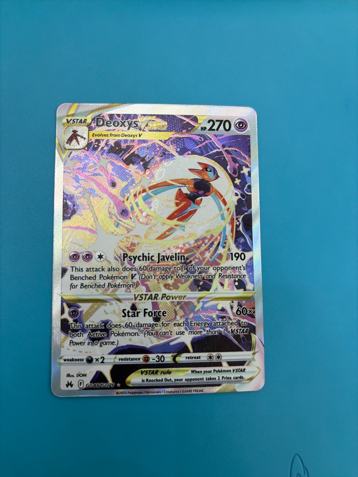 Deoxys VSTAR GG46/GG70 (Crown Zenith: Galarian Gallery)