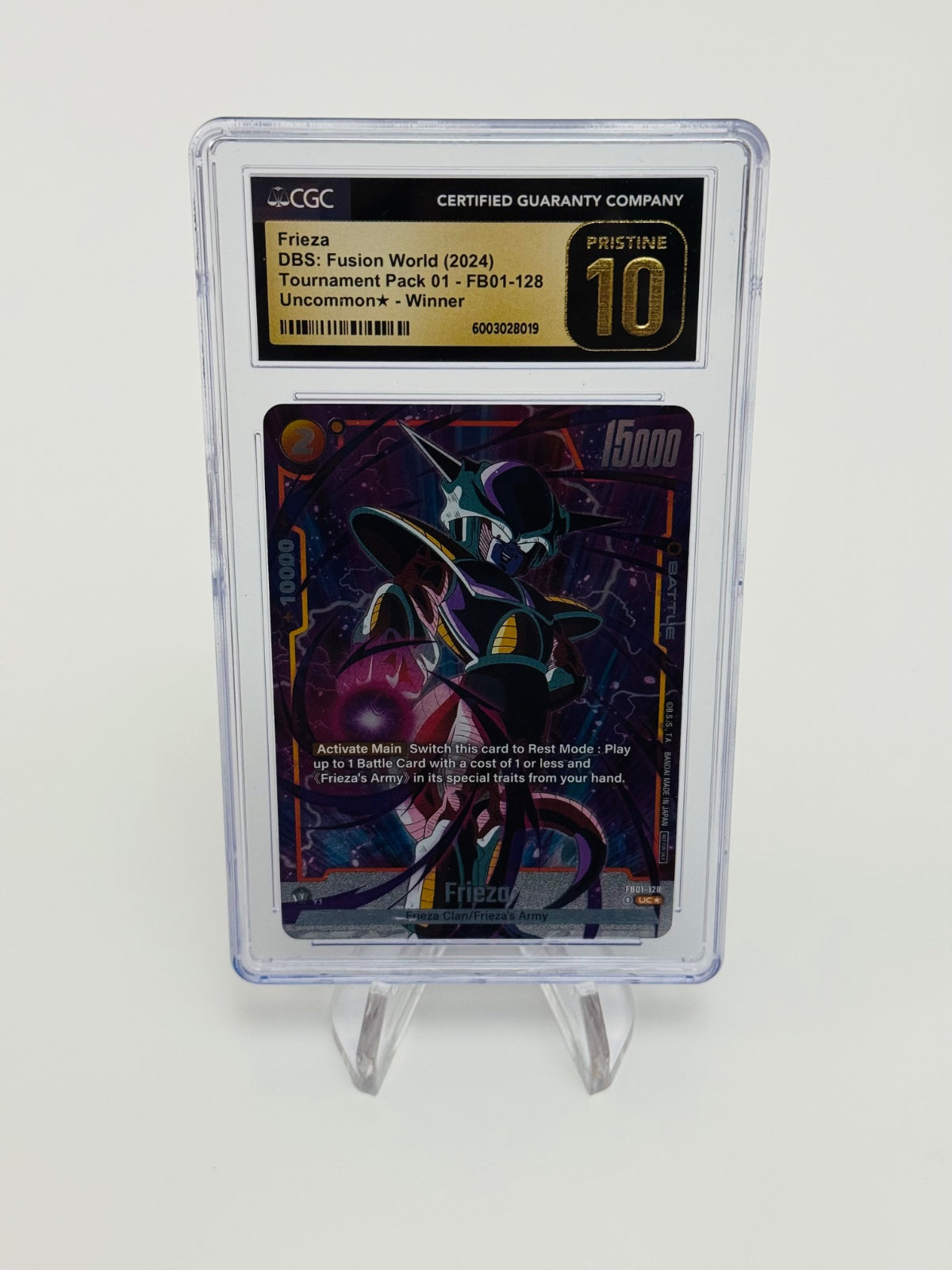 Dragonball Fusion World Frieza WINNER - CGC Pristine 10