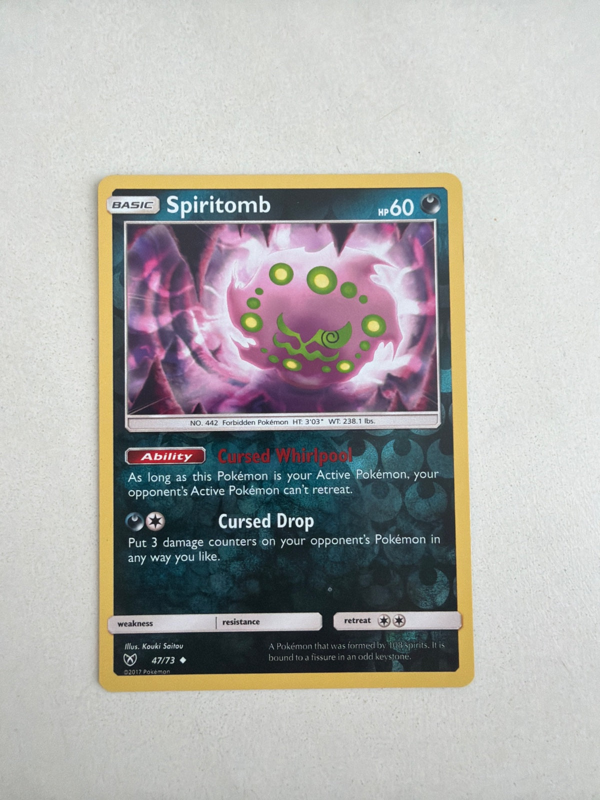 Spiritomb 47 · Reverse Holofoil (Shining Legends)