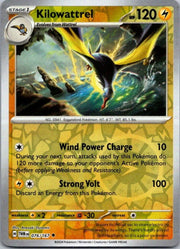 Kilowattrel 076/167 · Reverse Holofoil (Twilight Masquerade)