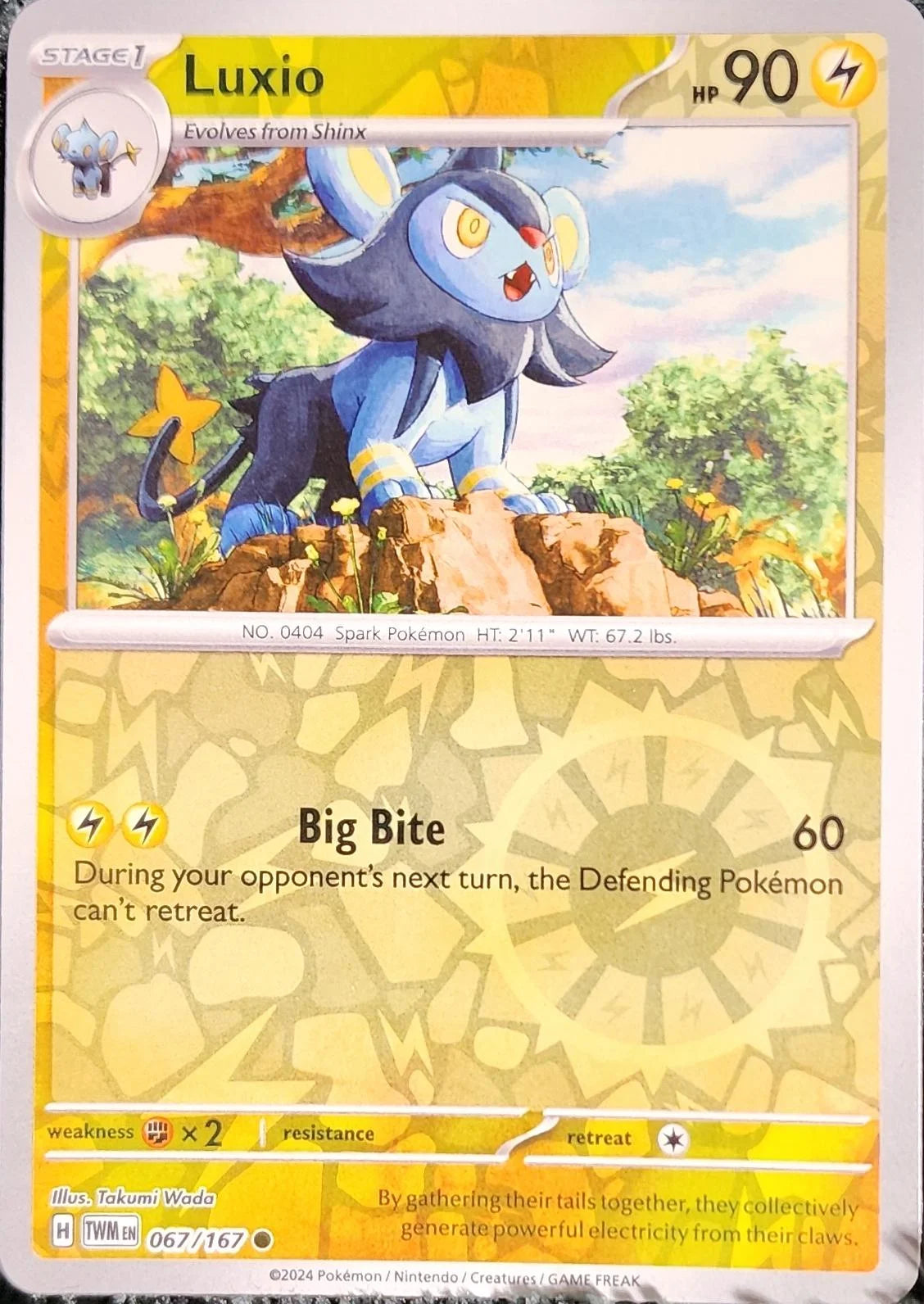 Luxio 067/167 · Reverse Holofoil (Twilight Masquerade)