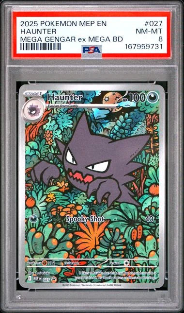 Haunter 027 (Mega Evolution Promos) — PSA 8