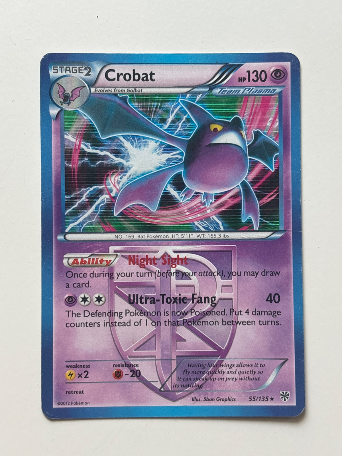 Crobat (Team Plasma) 55 · Holofoil (Plasma Storm)