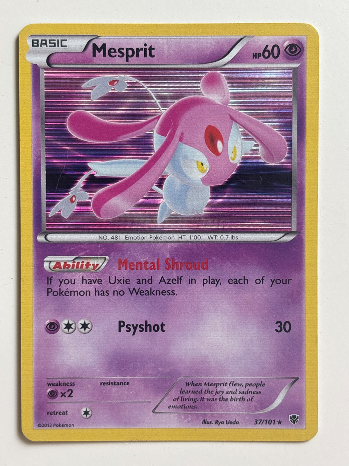 Mesprit 37 · Holofoil (Plasma Blast)