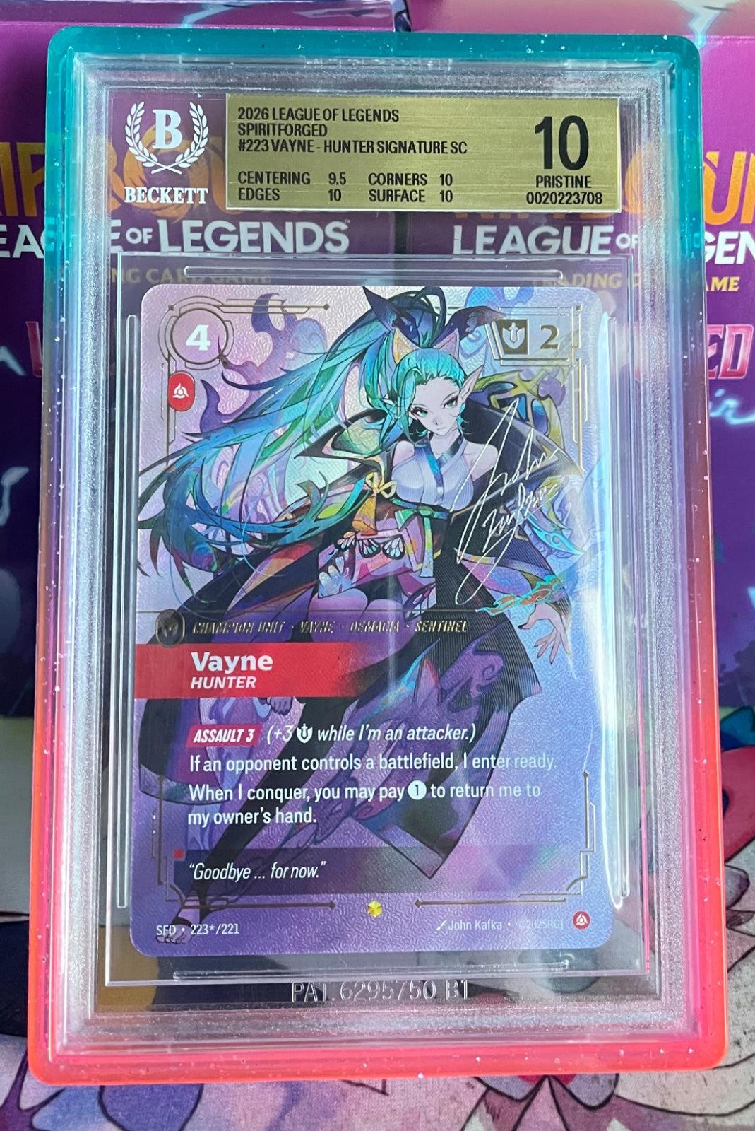Vayne - Hunter (Signature) 223*/221 (Spiritforged) — BGS 10 (Pristine)