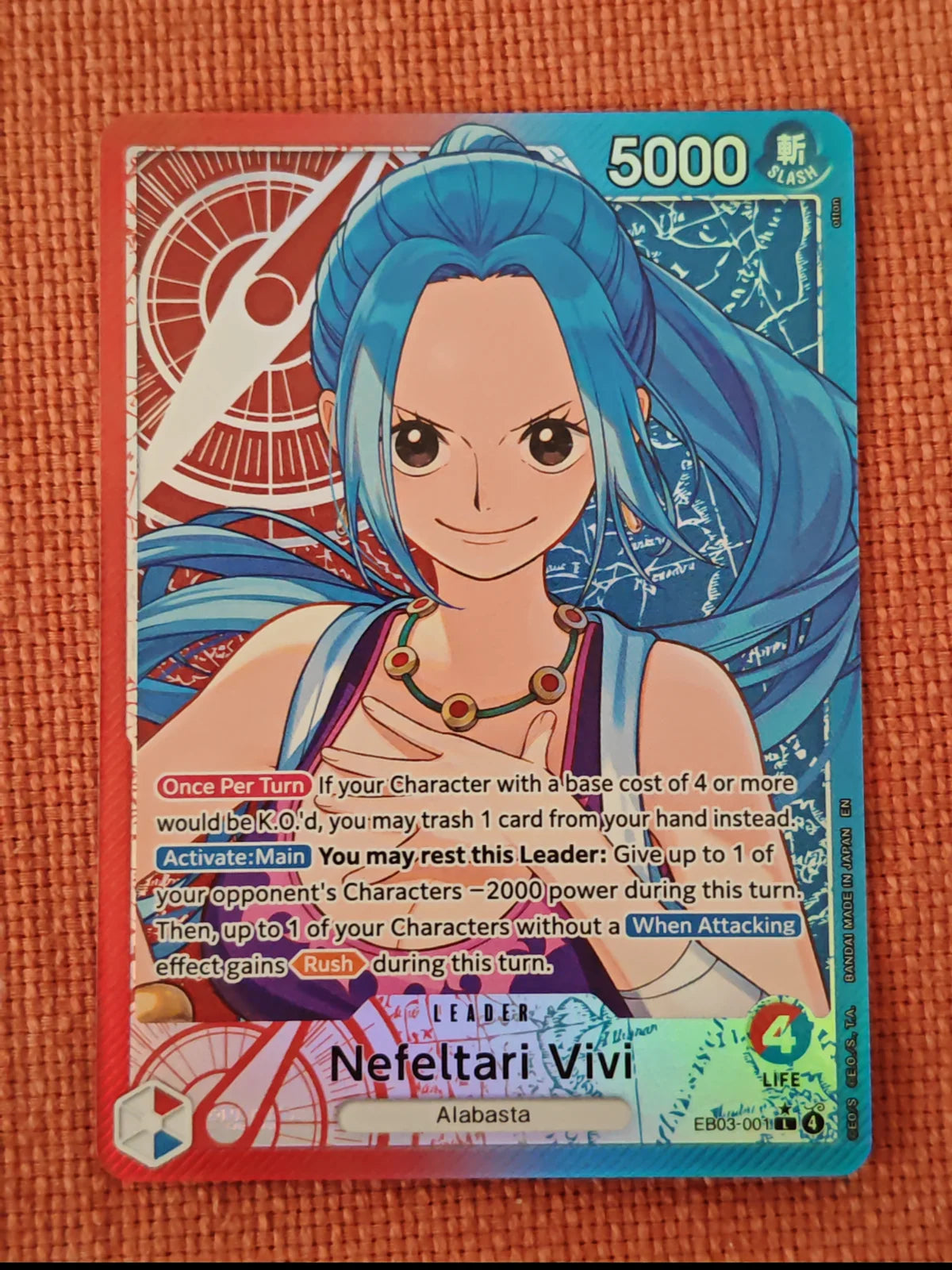 Nefeltari Vivi  - 001 (Alternate Art) EB03-001 (Extra Booster: One Piece Heroine's Edition)