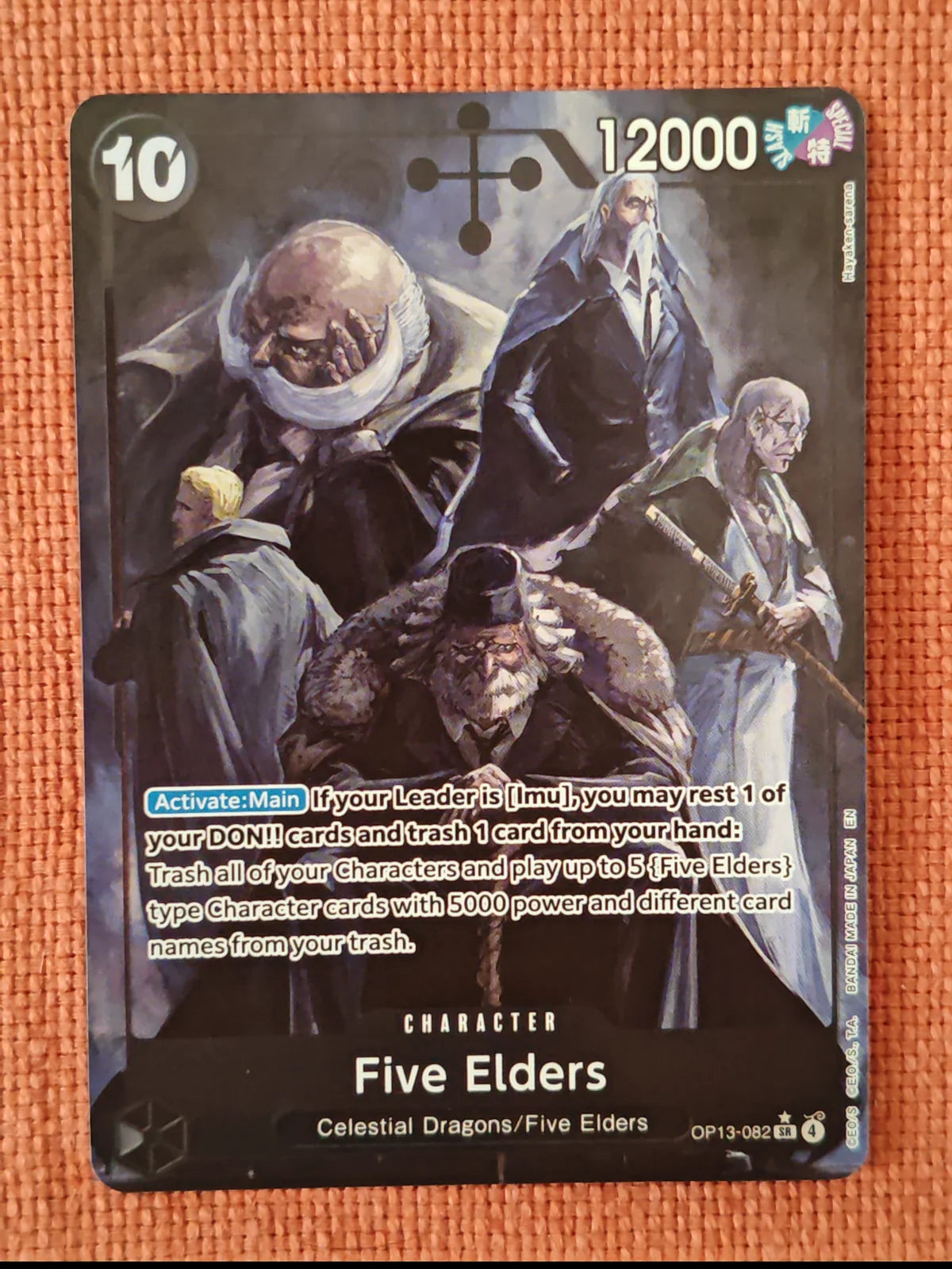 Five Elders (Alternate Art) OP13-082 (Carrying On His Will)