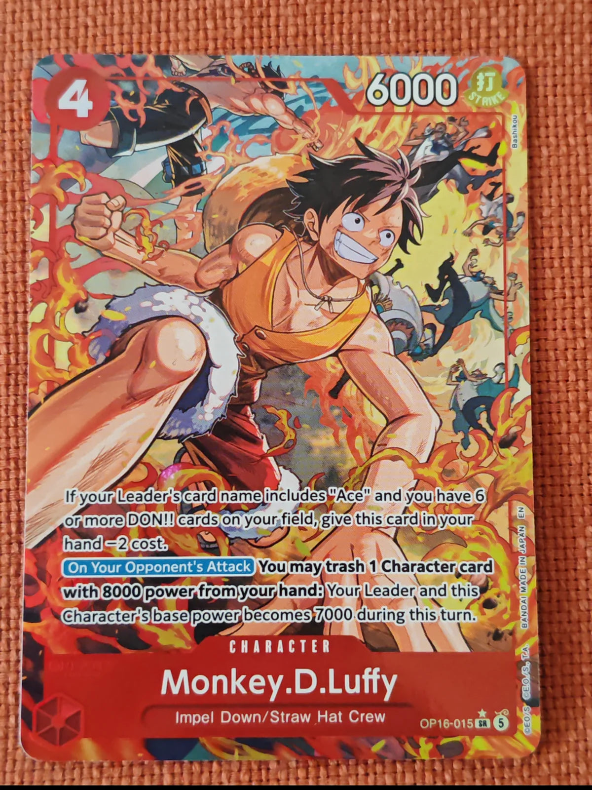 Monkey.D.Luffy (Alternate Art) OP16-015 (The Time of Battle)