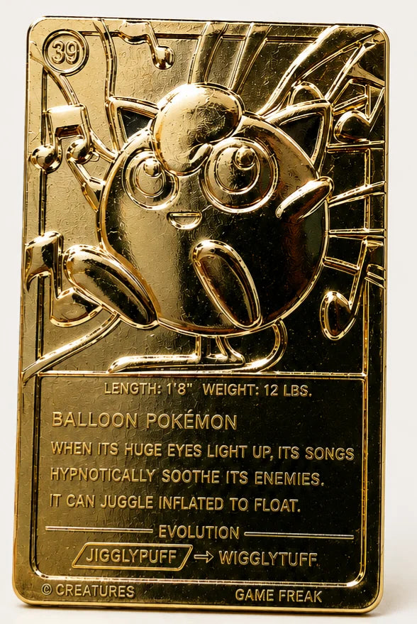 1999 Pokémon x Burger King Gold-Plated Card