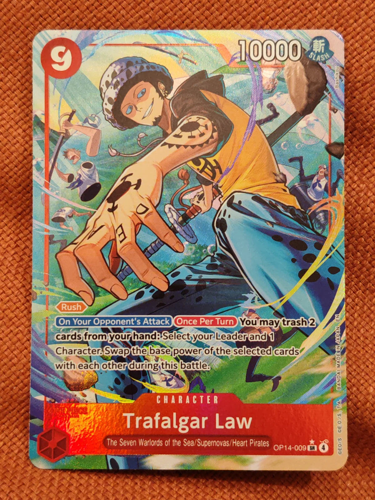 Trafalgar Law - OP14-009 (Alternate Art) (The Azure Sea's Seven)