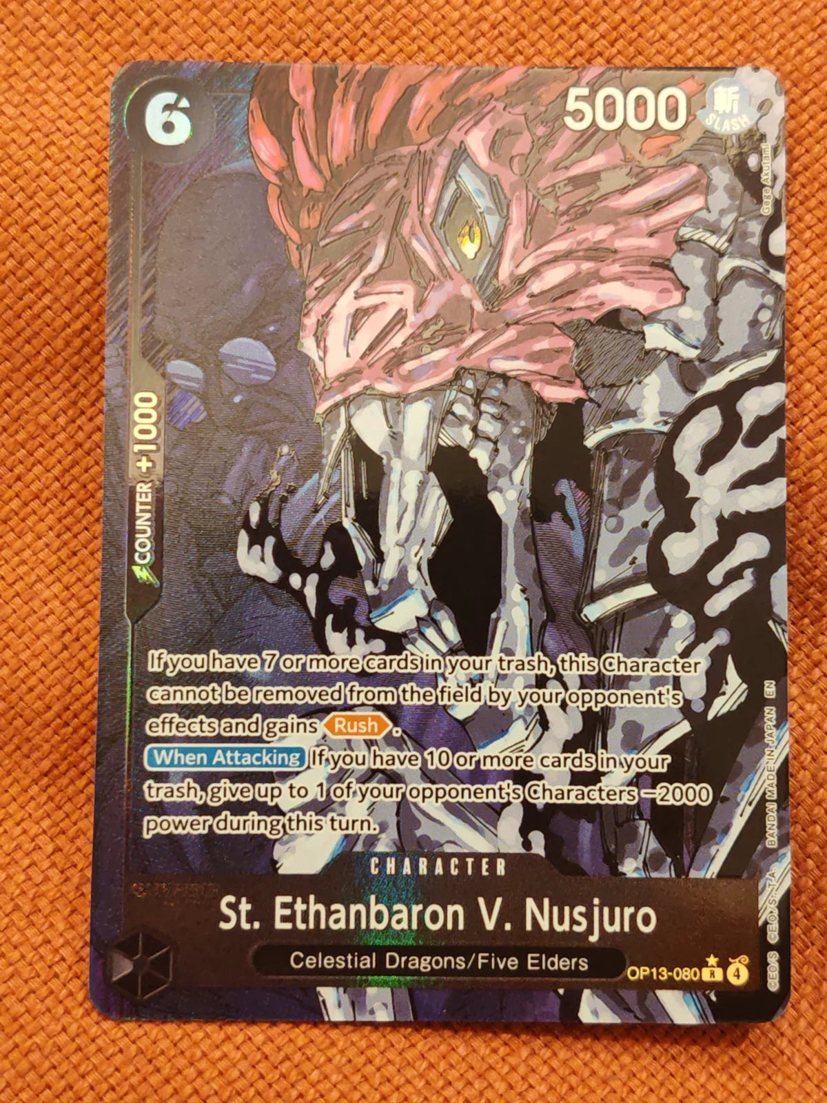 St. Ethanbaron V. Nusjuro (Alternate Art) OP13-080 (Carrying On His Will)