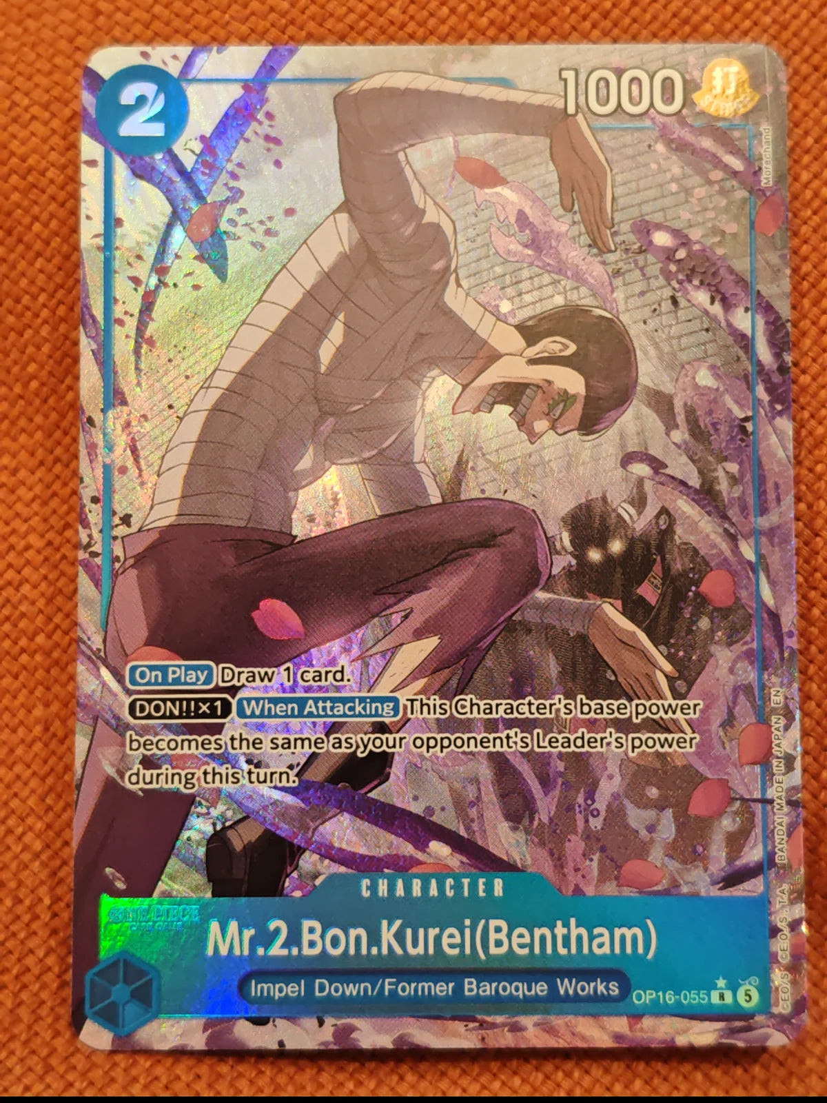 Mr.2.Bon.Kurei(Bentham) (055) (Alternate Art) OP16-055 (The Time of Battle)