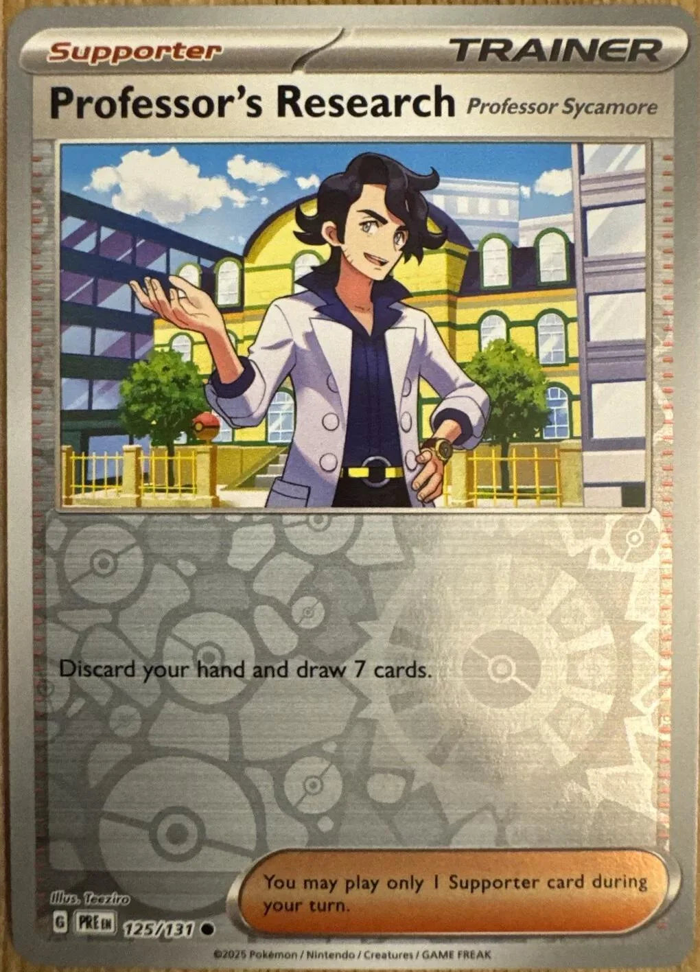 Professor's Research [Professor Sycamore] 125/131 · Reverse Holofoil (Prismatic Evolutions)