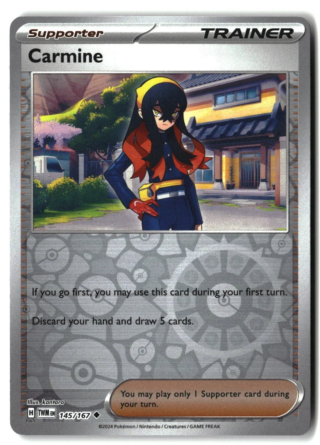 Carmine 145/167 · Reverse Holofoil (Twilight Masquerade)