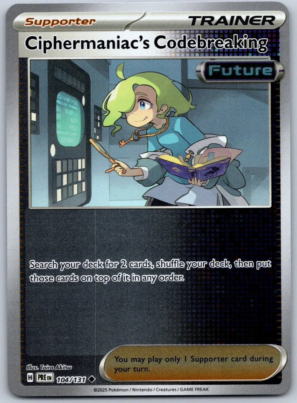 Ciphermaniac's Codebreaking 104/131 · Reverse Holofoil (Prismatic Evolutions)