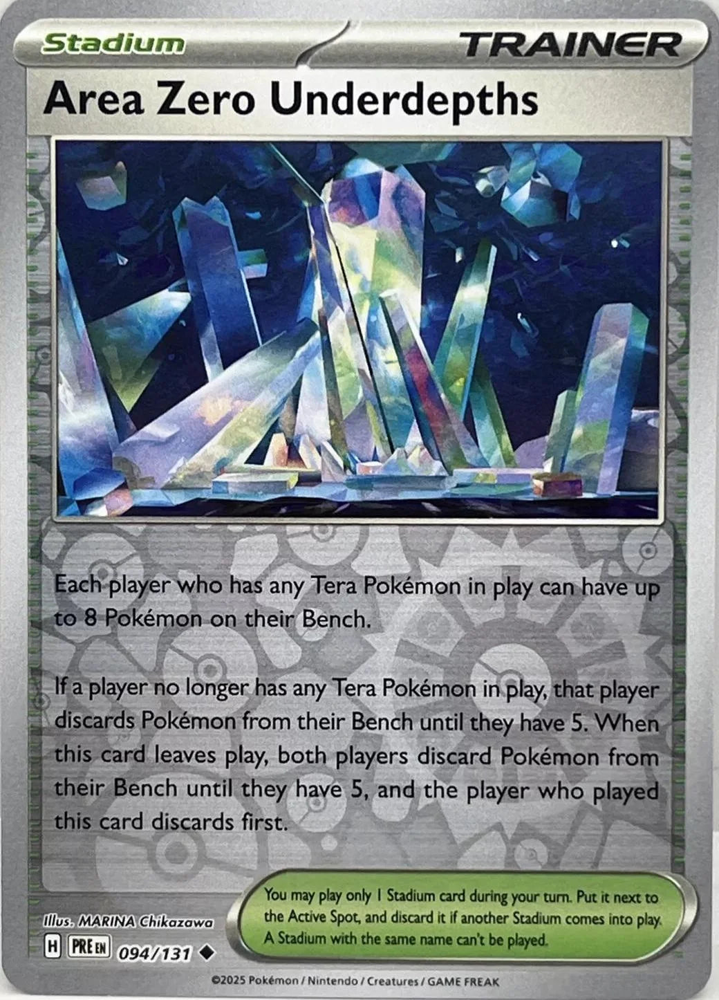 Area Zero Underdepths 094/131 · Reverse Holofoil (Prismatic Evolutions)