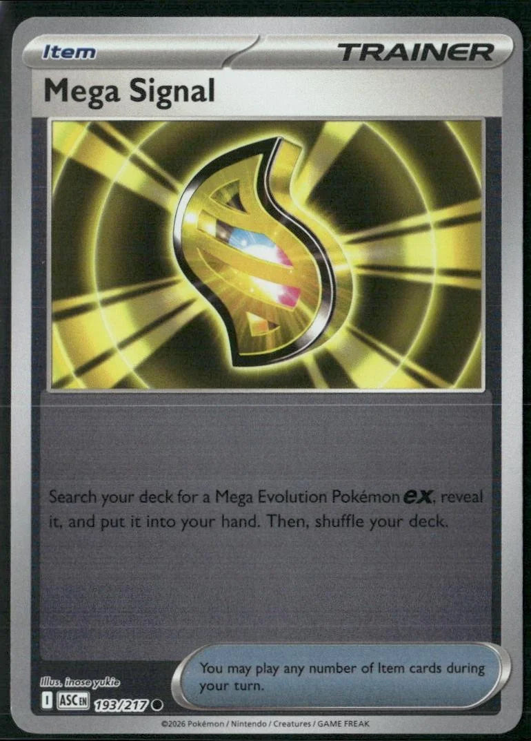Mega Signal 193/217 · Reverse Holofoil (Ascended Heroes)