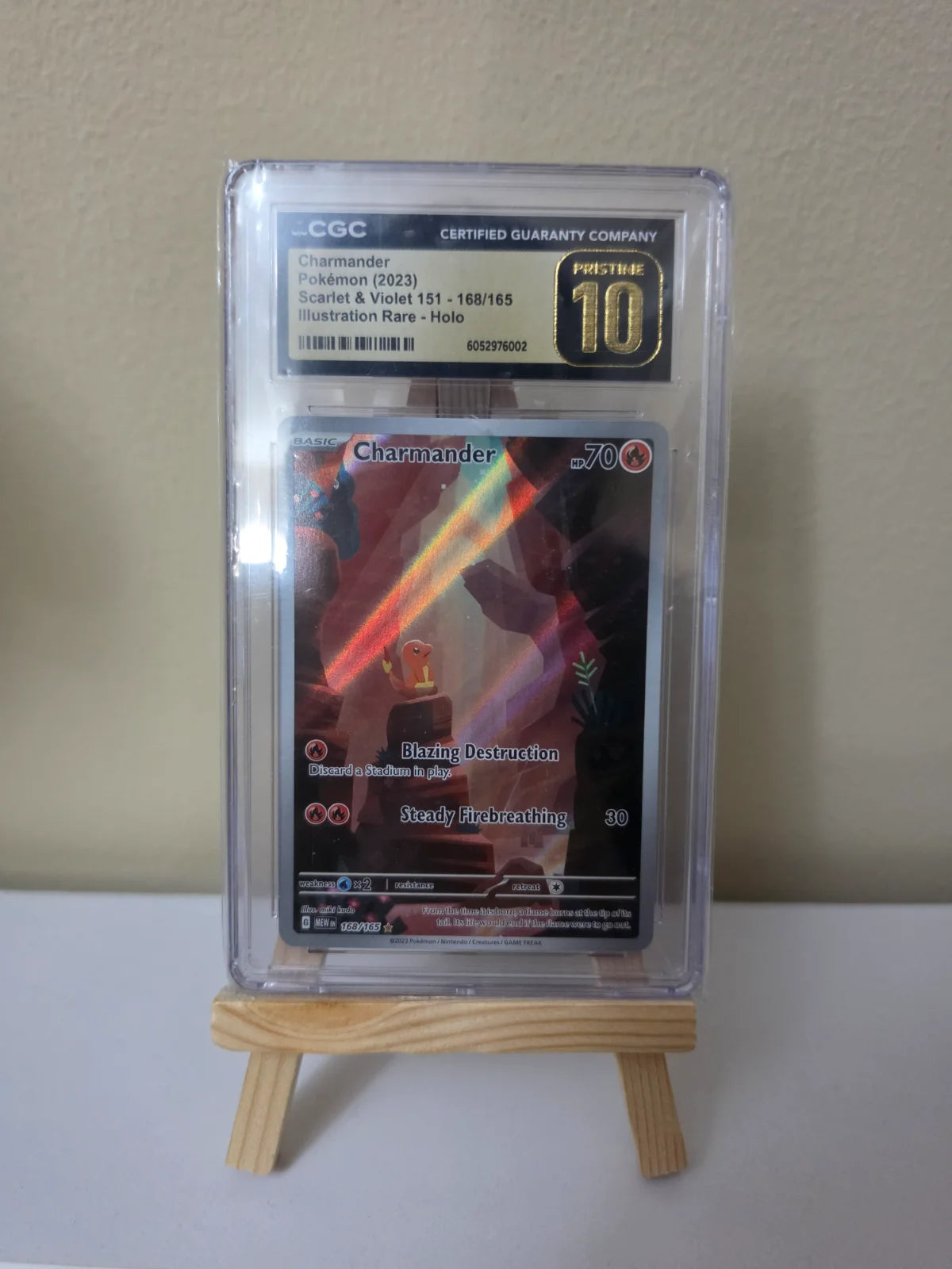 Charmander 168/165 (SV: 151) — CGC 10 (Pristine)
