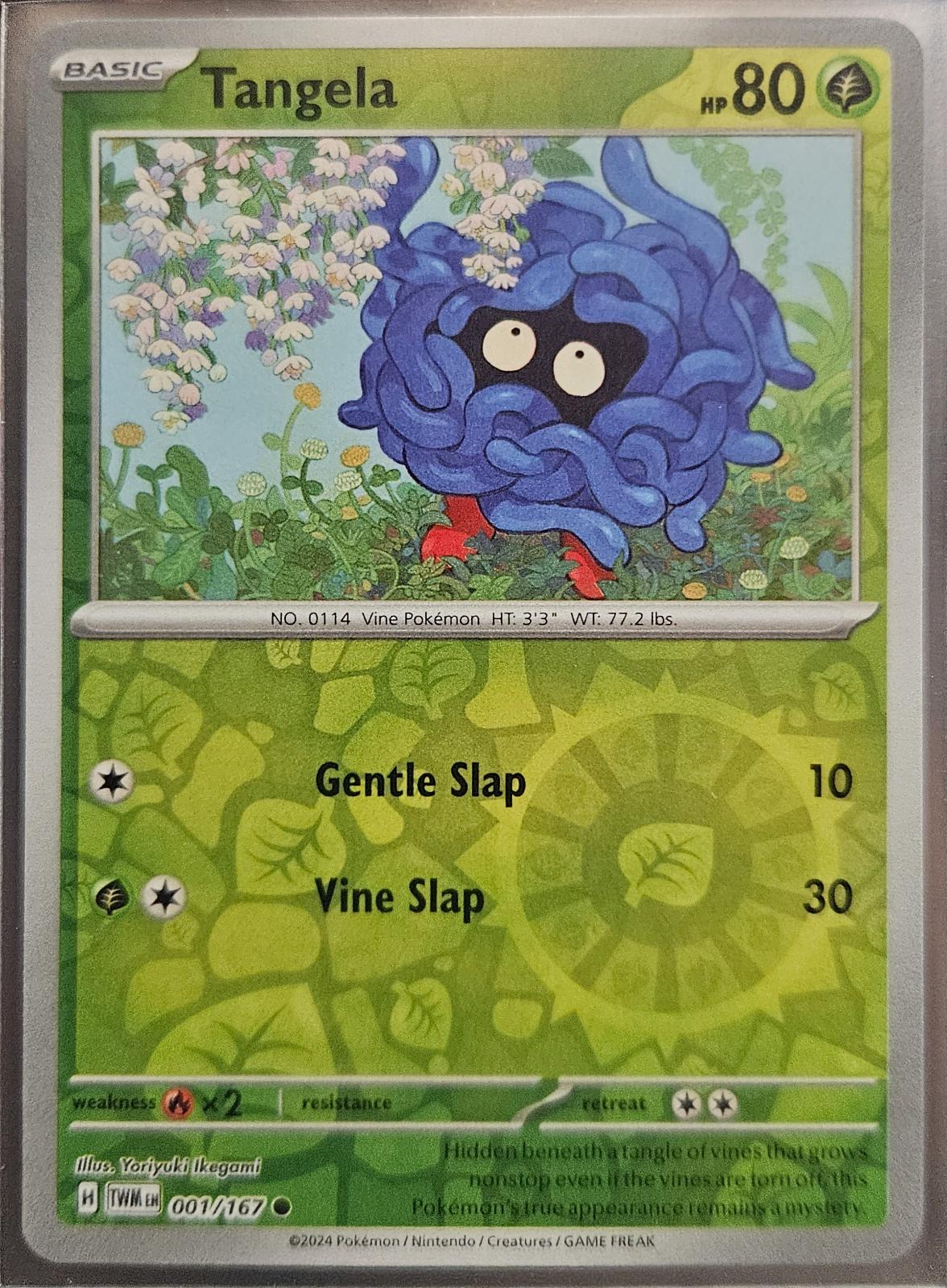 Tangela 001/167 · Reverse Holofoil (Twilight Masquerade)
