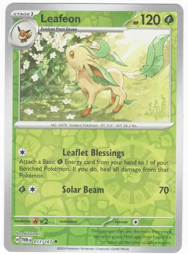 Leafeon 011/167 · Reverse Holofoil (Twilight Masquerade)