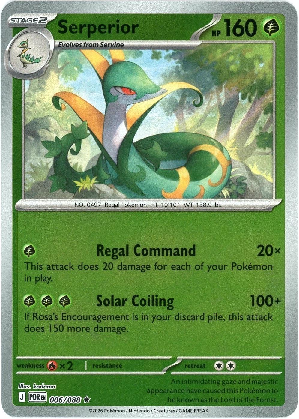 Serperior 006/088 · Reverse Holofoil (Perfect Order)