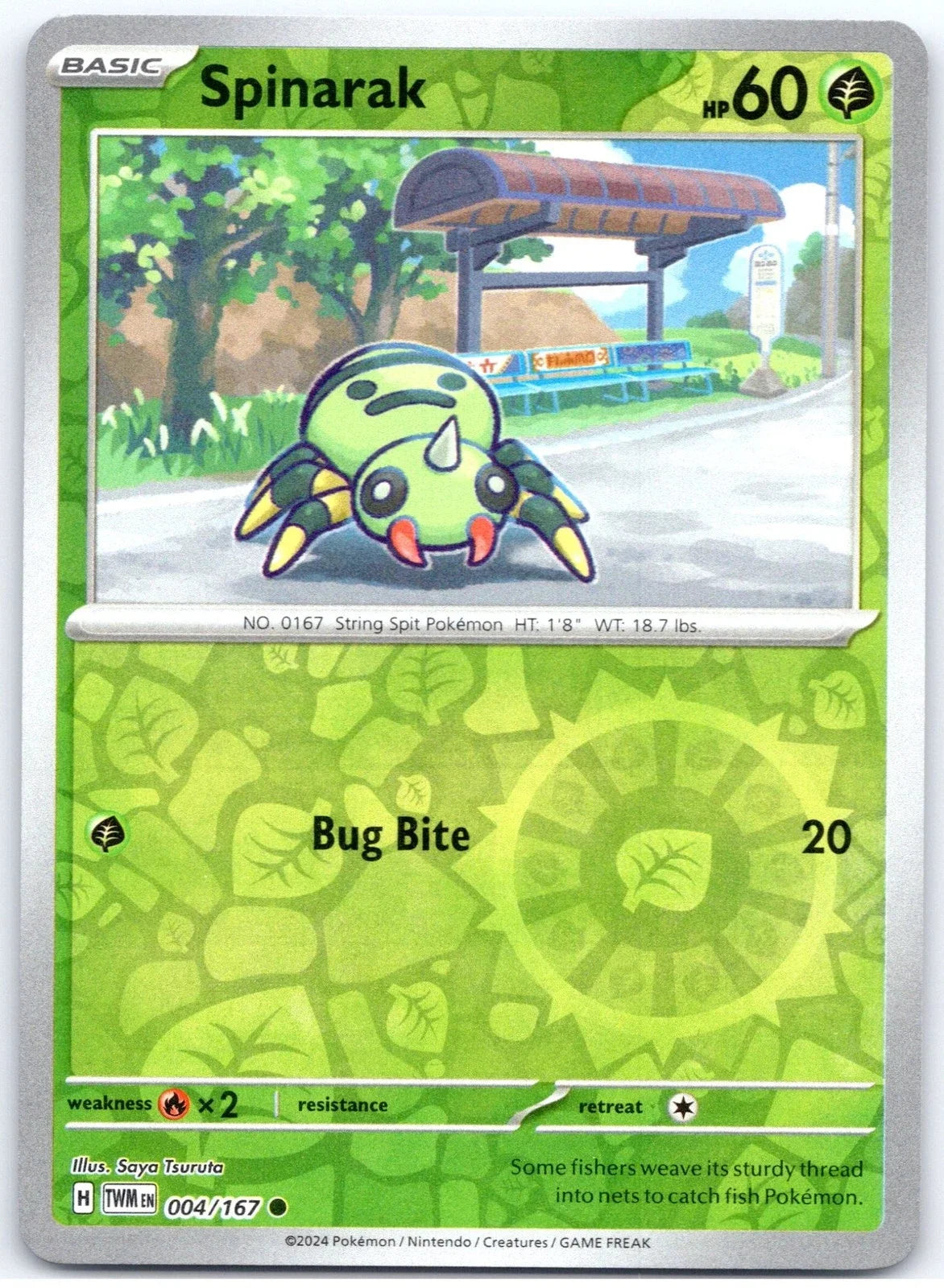 Spinarak 004/167 · Reverse Holofoil (Twilight Masquerade)