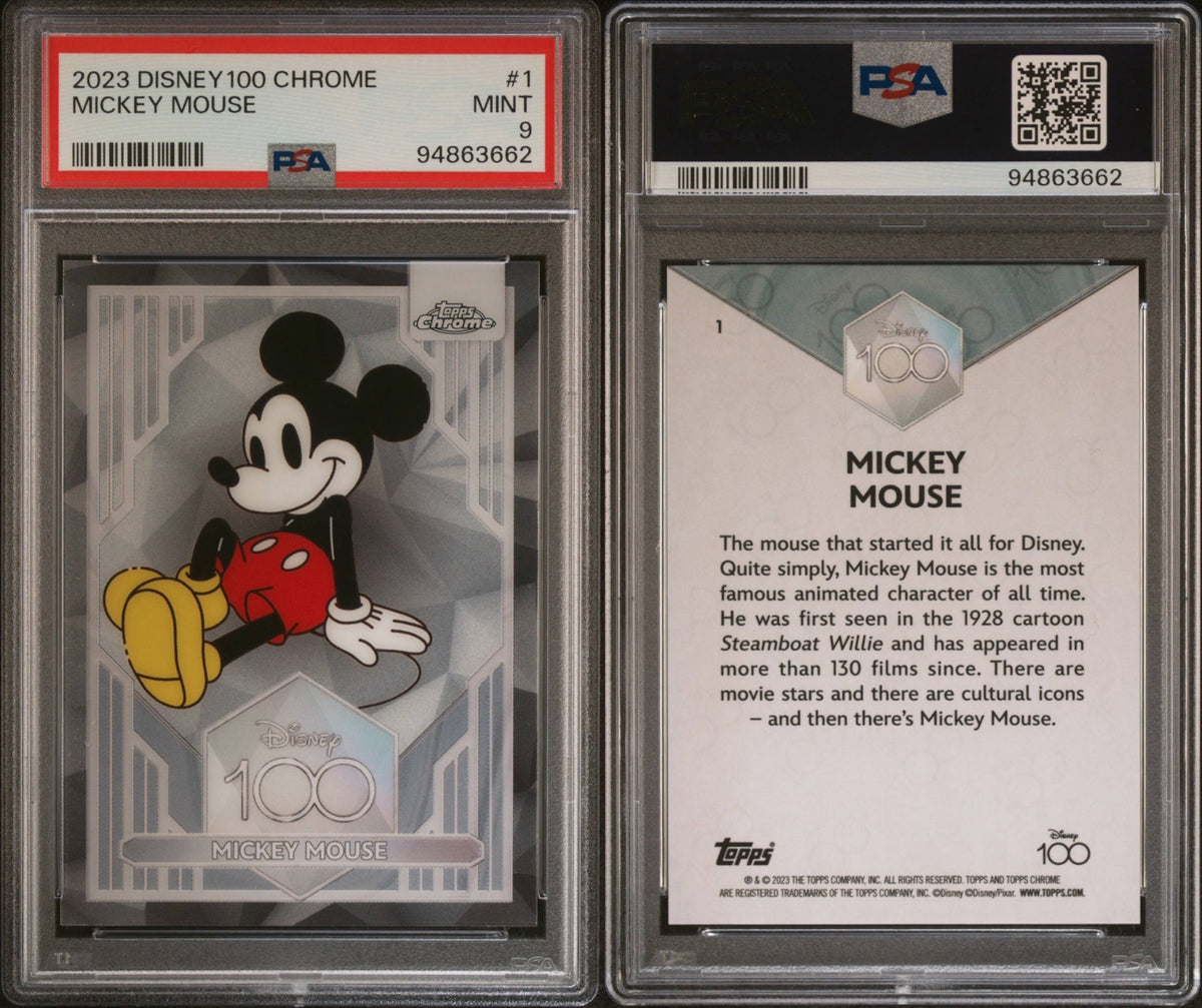 2023 TOPPS CHROME DISNEY100 #1 MICKEY MOUSE