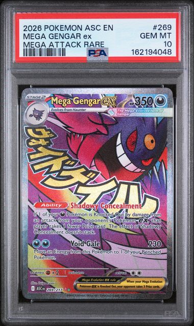 Mega Gengar ex 269/217 (Ascended Heroes) — PSA 10