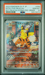 Detective Pikachu (JP) 098/SV-P (Scarlet & Violet Promo JP) — PSA 10