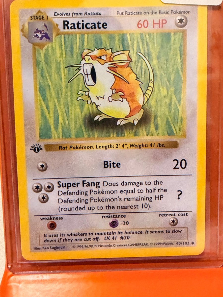 Raticate 40 · 1st Edition (Base Set (1st Edition & Shadowless))