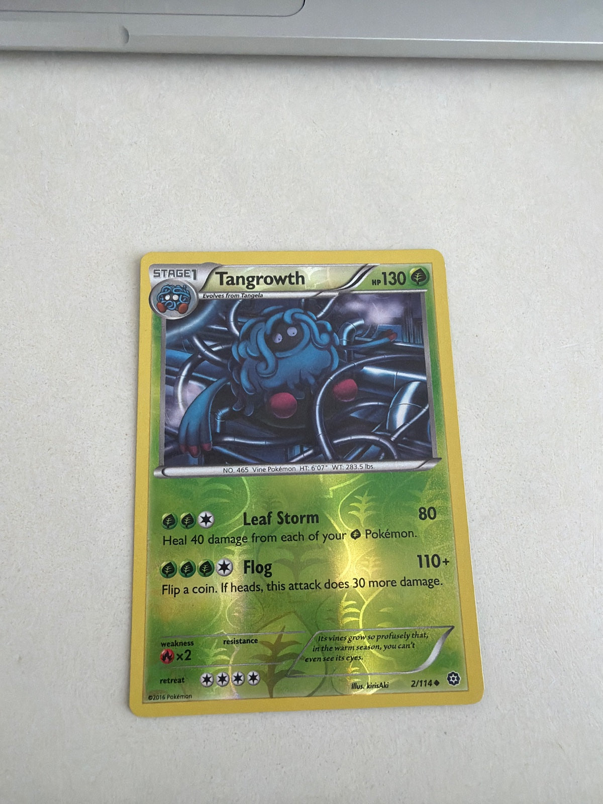 Tangrowth 2 · Reverse Holofoil (Steam Siege)