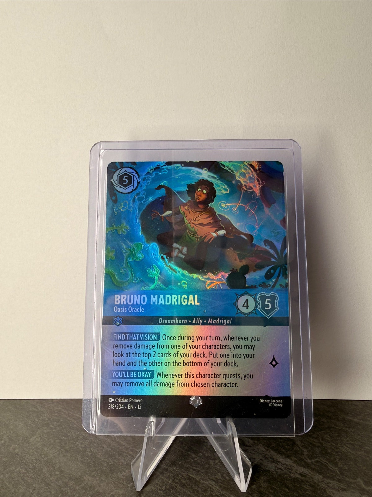 Disney Lorcana Bruno Madrigal – Oasis Oracle #218/204 Epic Foil