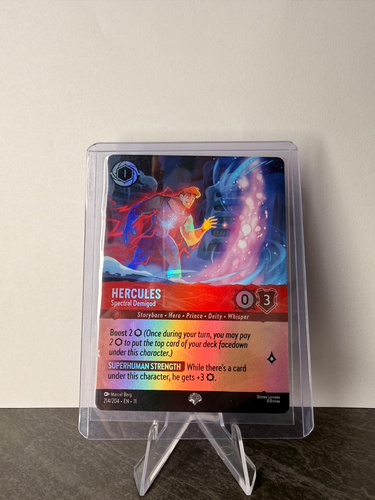 Disney Lorcana Hercules – Spectral Demigod #214/204 Epic Foil